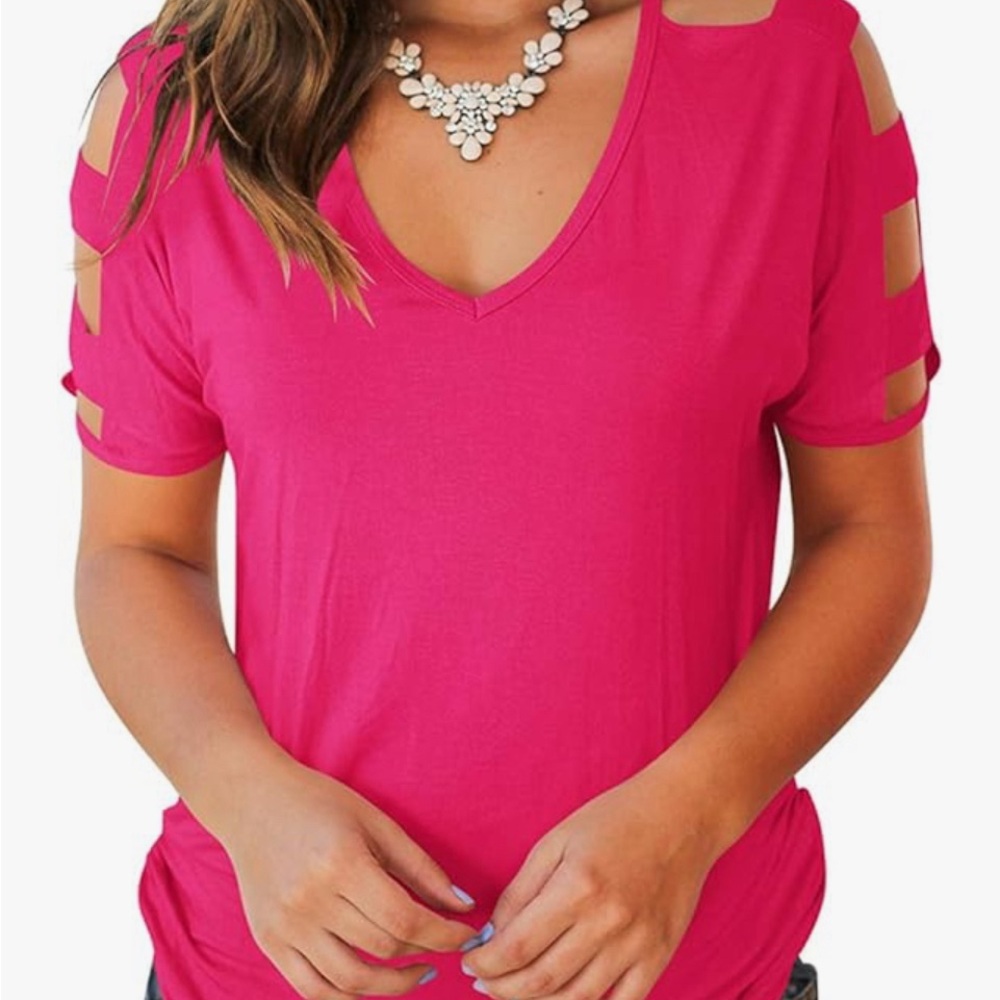 Cut Out Cold Shoulder Top NWOT